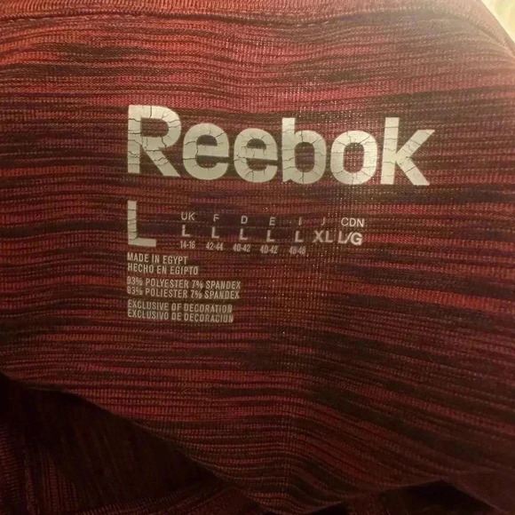 Reebok Red Quarter-Zip Pullover - Picture 5 of 6
